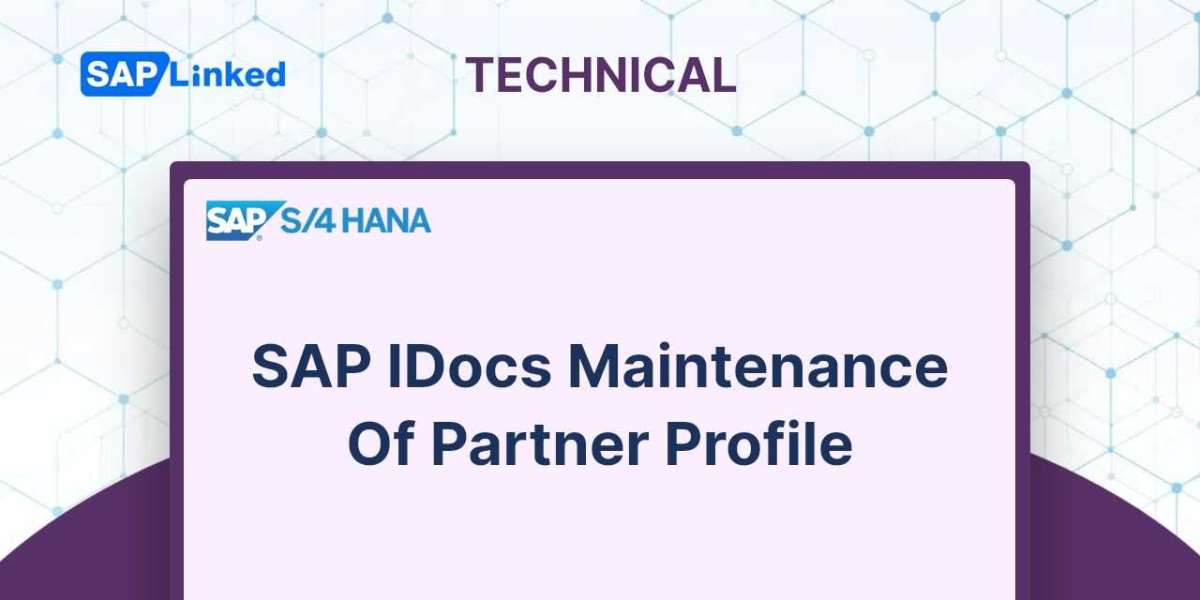 SAP IDocs Maintenance Of Partner Profile