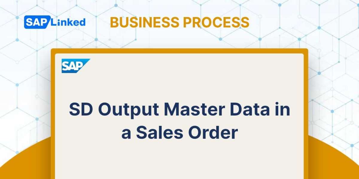 SD Output Master Data in a Sales Order