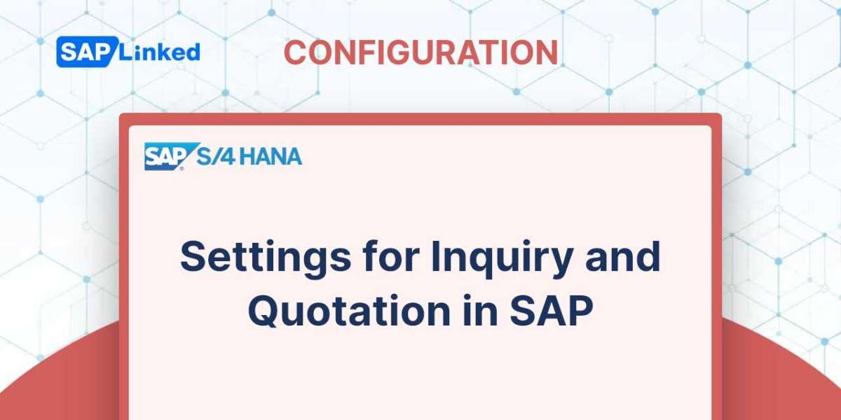 Settings For Inquiry And Quotation In SAP