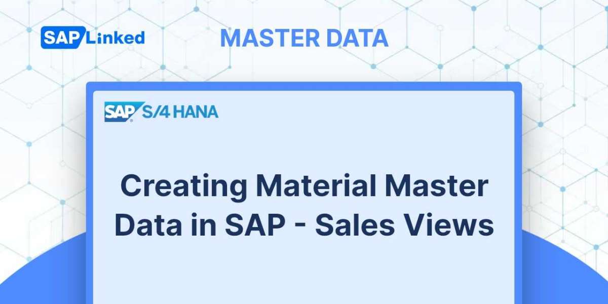 Creating Material Master Data in SAP - Sales Views