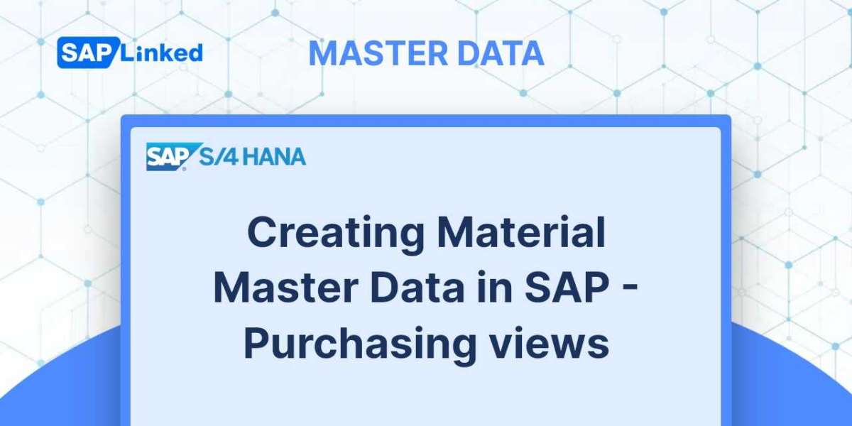 Creating Material Master Data in SAP - Purchasing views