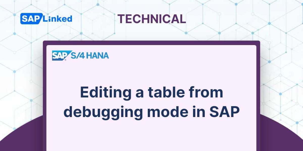 Editing a table from debugging mode in SAP