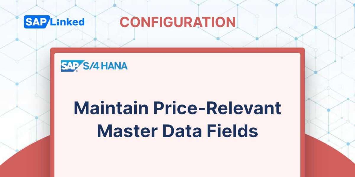 Maintain Price-Relevant Master Data Fields