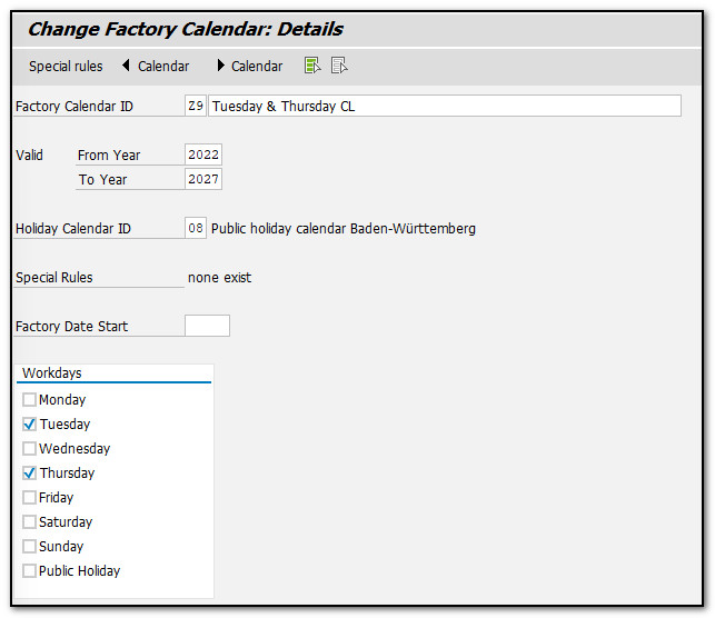 Date Not In The Factory Calendar (future) 