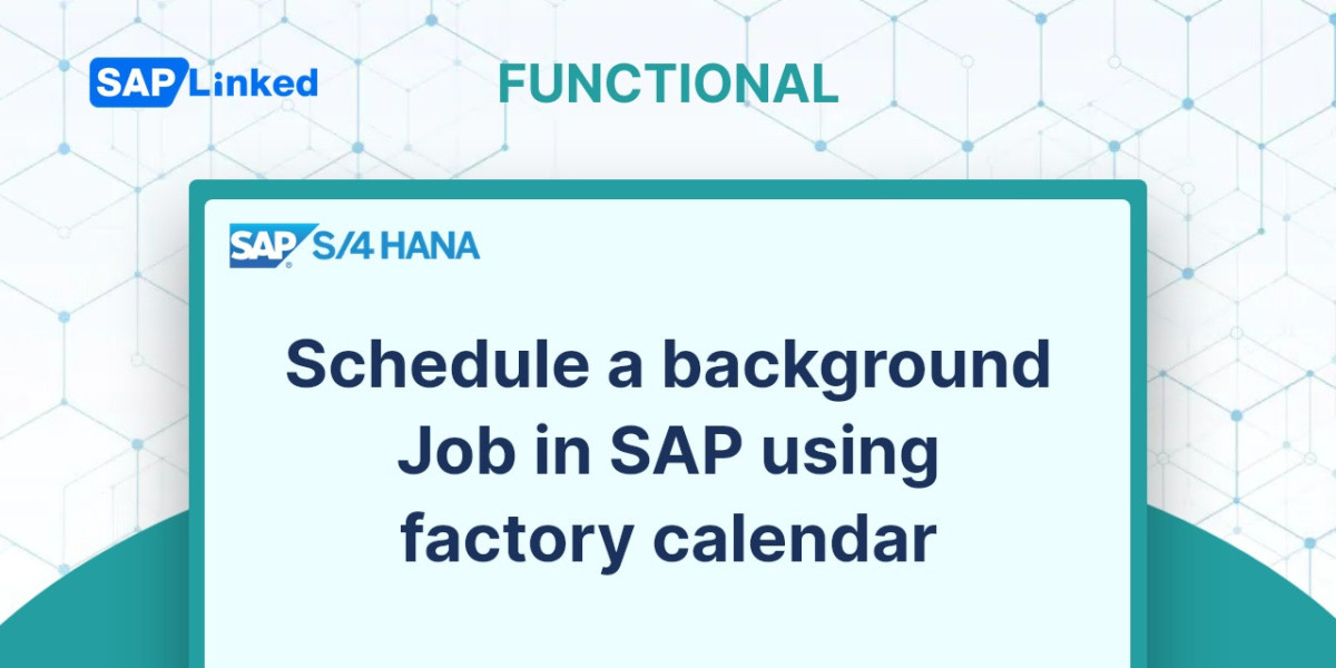 Schedule a background  Job in SAP using factory calendar