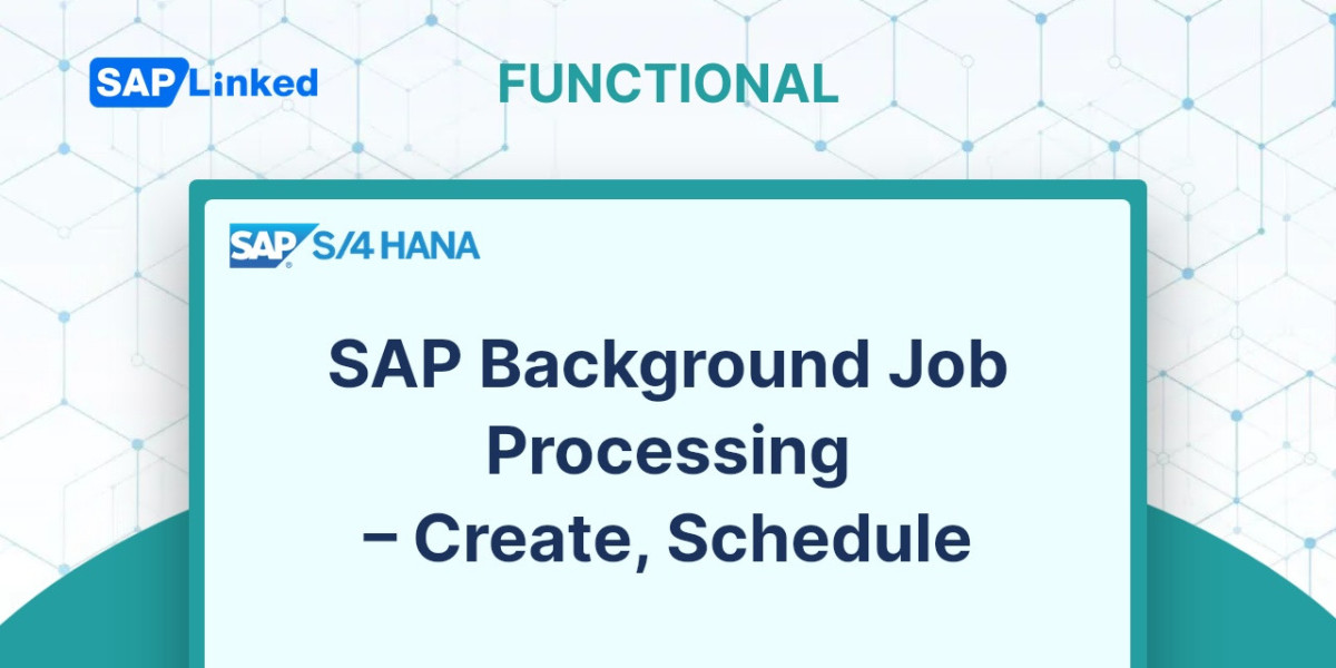 SAP Background Job Processing – Create, Schedule